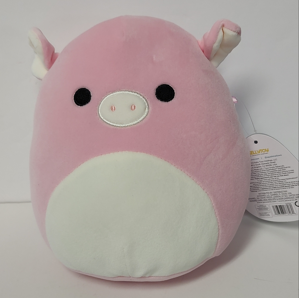 NWT Squishmallows " Peter" the 8" pastel pink pig. Stuffed Plush with tags.